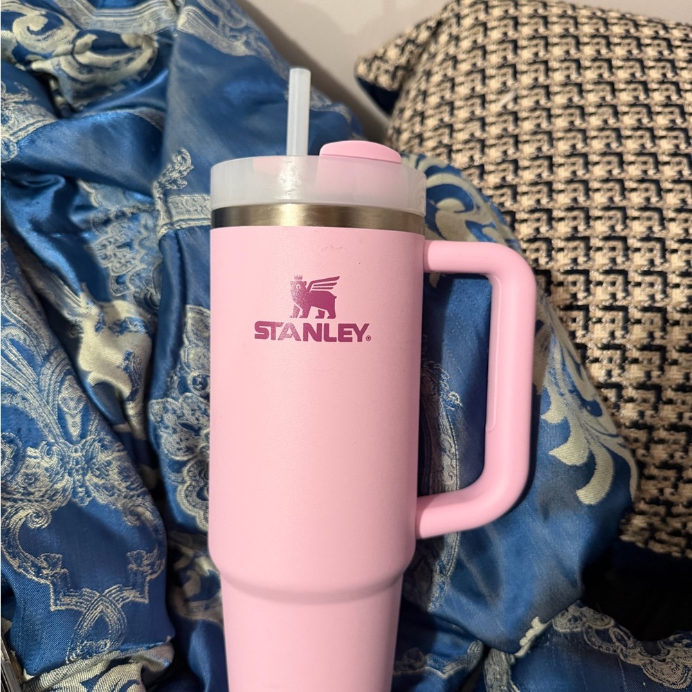 Stanley Pink Travel Tumbler with Handle